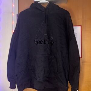 Reebok Charcoal Hoodie with Logo